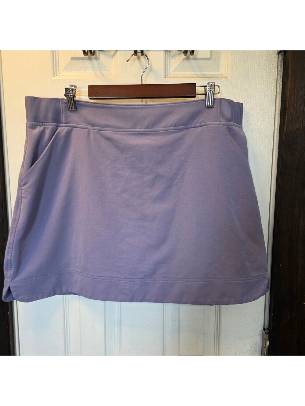 32 Degrees Women's Periwinkle Purple Skort with Built-in Shorts and Pockets- XL